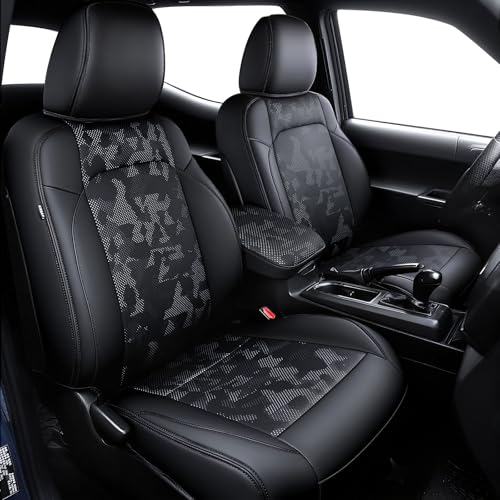 bgucar Leather Seat Covers Custom Fit for Tacoma Gen 3rd (2016-2023)
