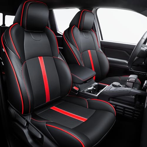 bgucar Leather Seat Covers Custom Fit for Tacoma Gen 4th (2024-2026)